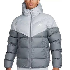 NEW $250 Nike PrimaLoft Puffer Jacket Smoke Grey Sail FB8185-077 Size XXL